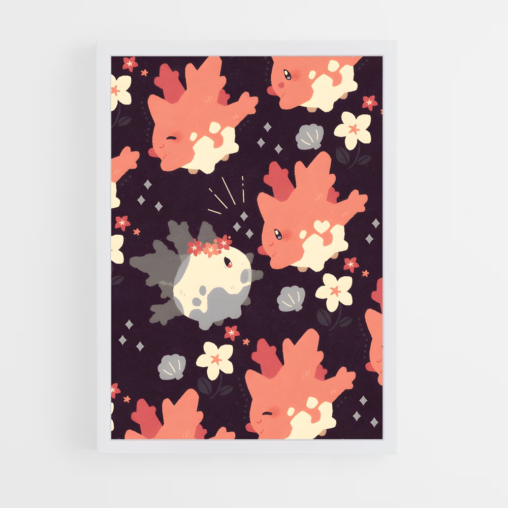 Poster Bouquet Nocturne – affiche Pokemon (vue 3)