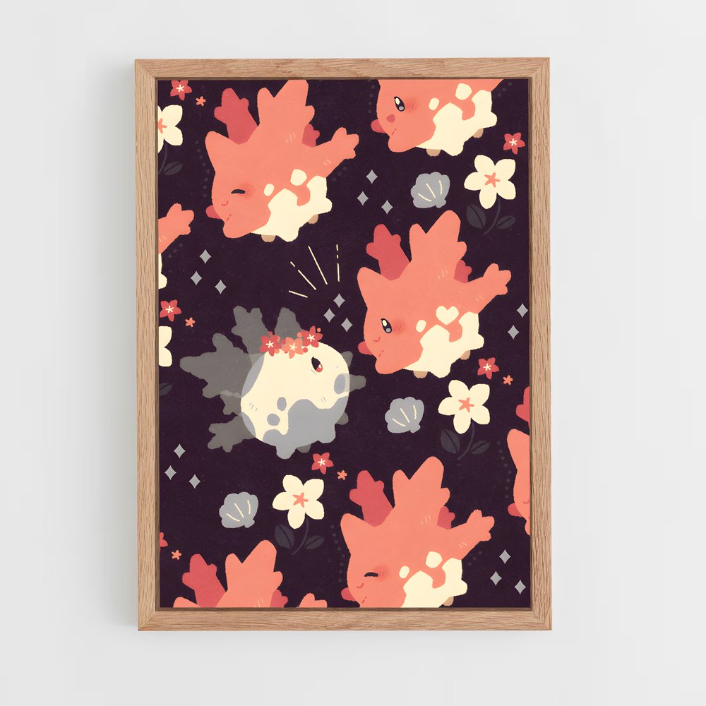 Poster Bouquet Nocturne – affiche Pokemon (vue 4)
