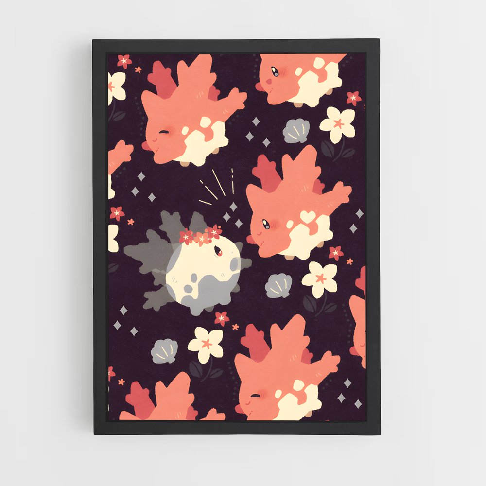 Poster Bouquet Nocturne – affiche Pokemon (vue 2)