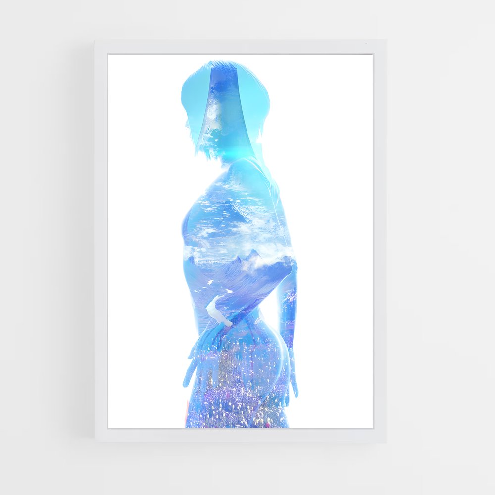 Poster Cortana D'une – affiche Halo (vue 3)
