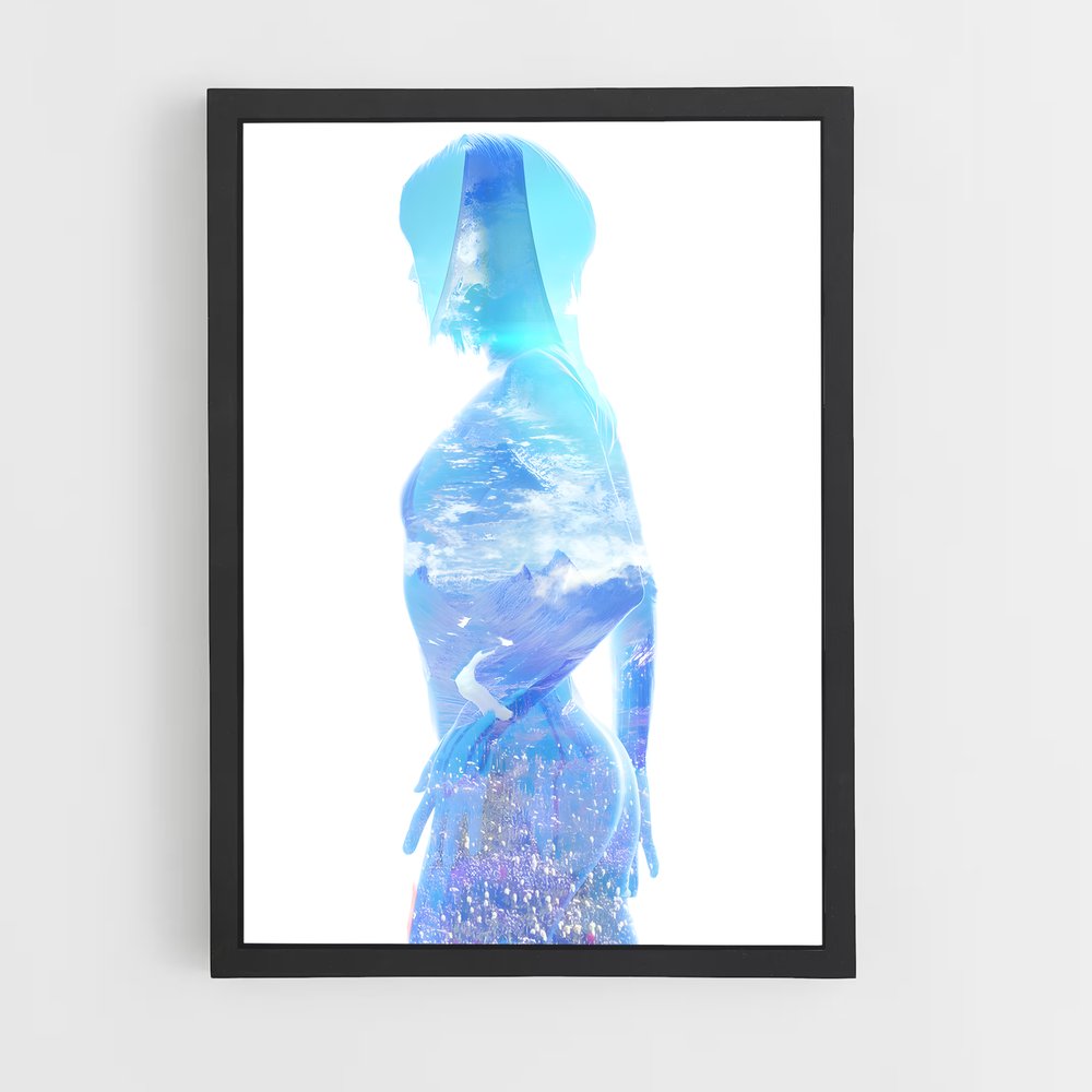 Poster Cortana D'une – affiche Halo (vue 2)