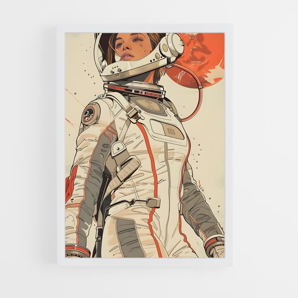 Poster Cosmonautes Étoilés – affiche Espace rétro (vue 3)
