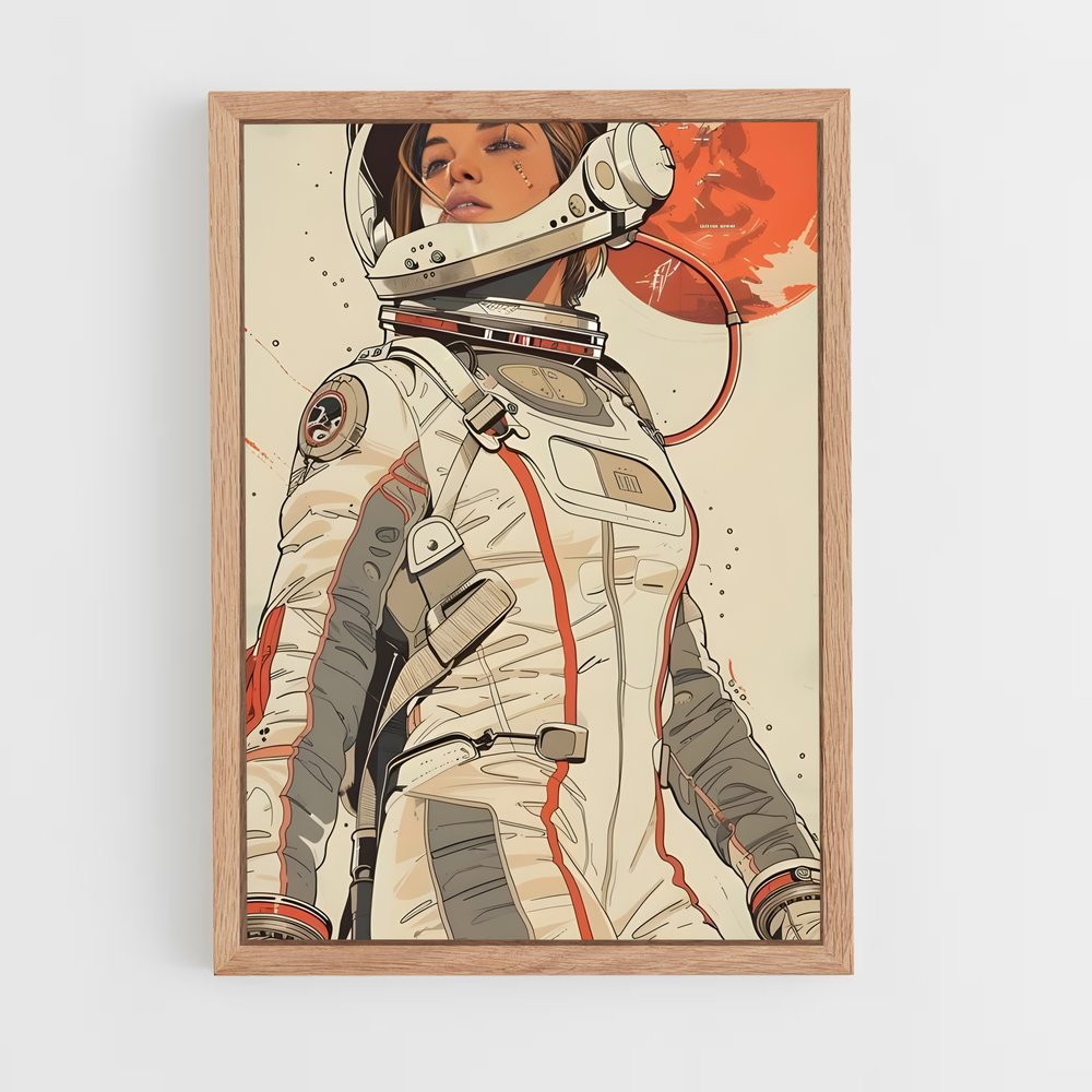 Poster Cosmonautes Étoilés – affiche Espace rétro (vue 4)