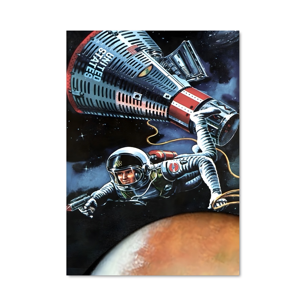 Poster Astronaute Éclatant
