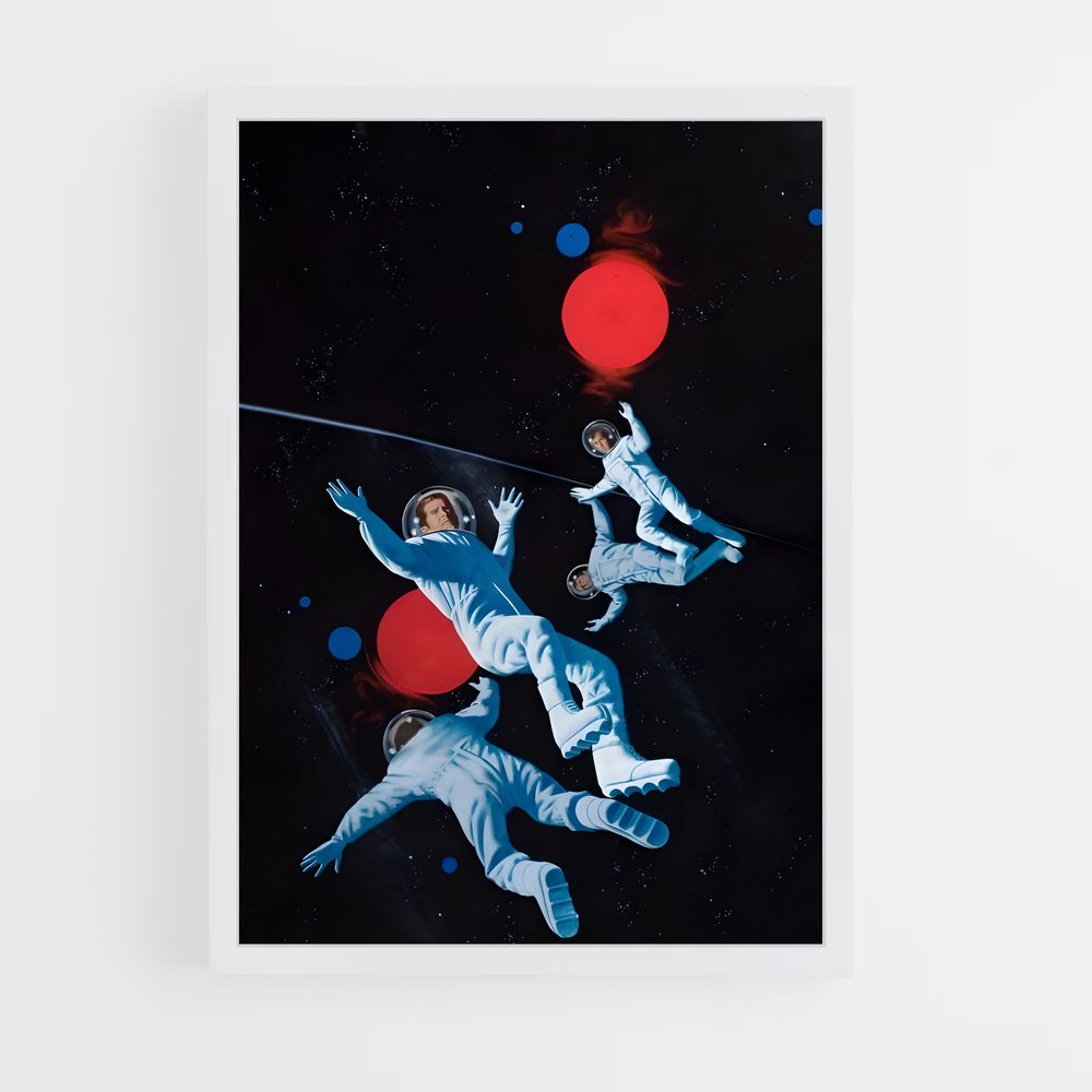 Poster Aventurier de l'Espace – affiche Espace rétro (vue 3)