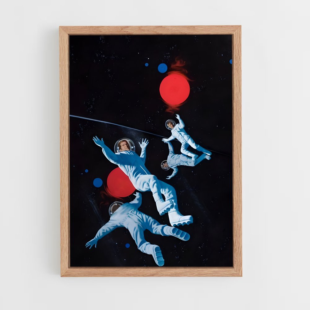 Poster Aventurier de l'Espace – affiche Espace rétro (vue 4)