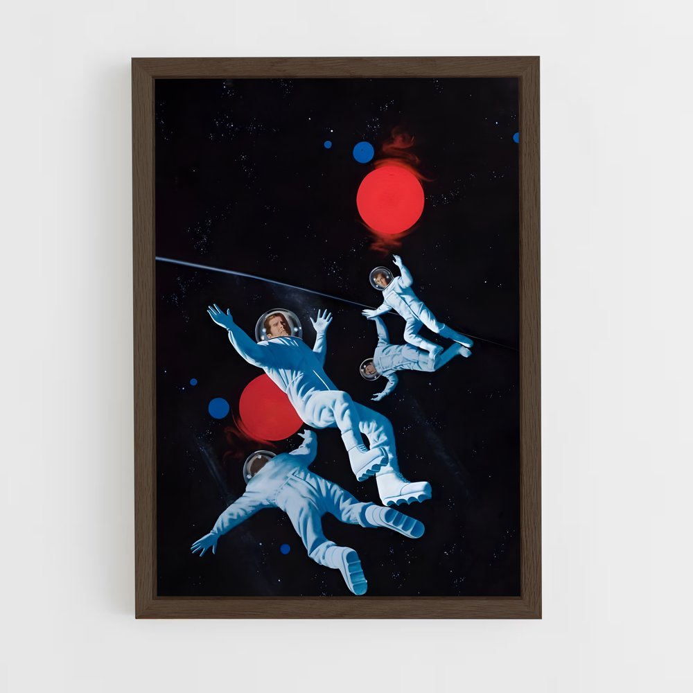 Poster Aventurier de l'Espace – affiche Espace rétro (vue 5)
