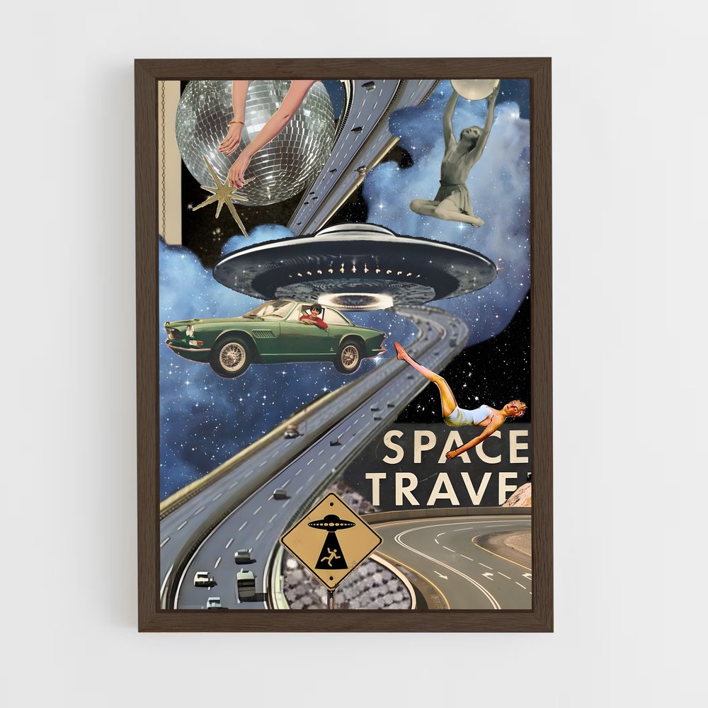 Poster Cosmonaut audacieux – affiche Espace rétro (vue 5)