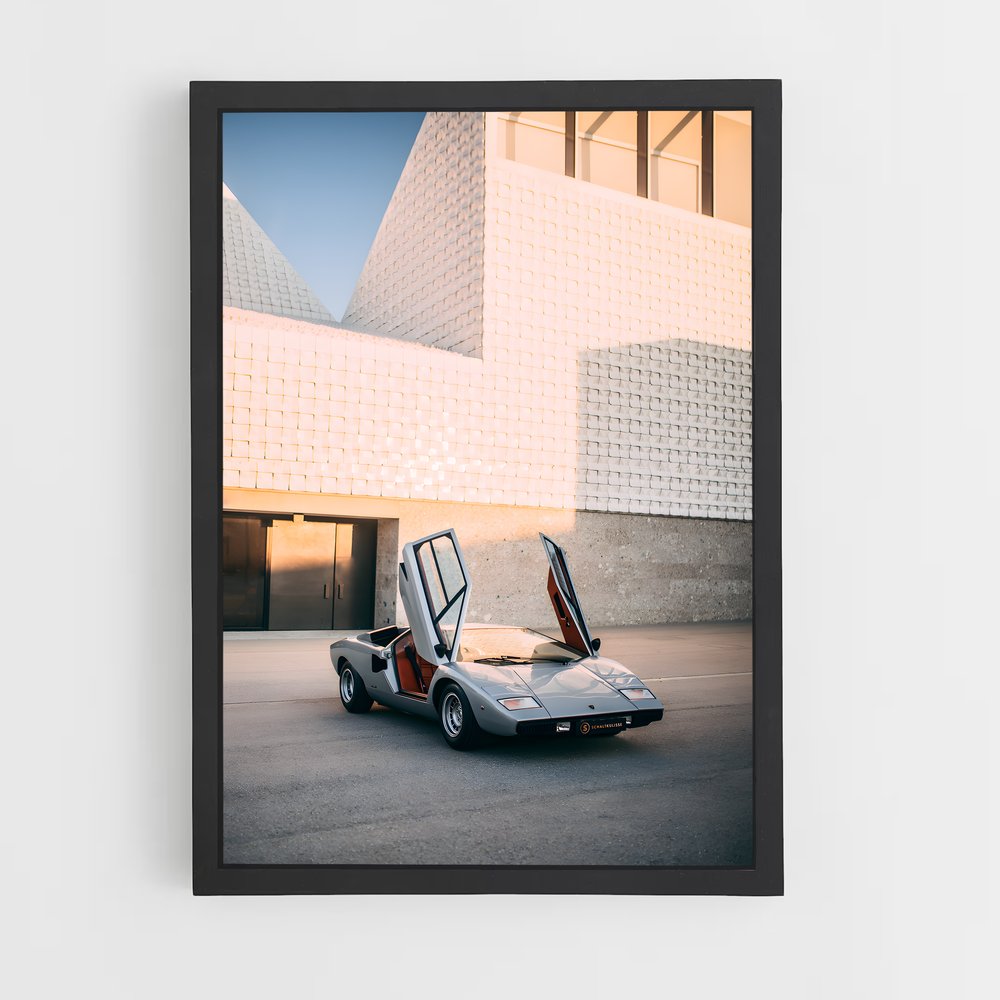 Poster Countach Cityscape – affiche Lamborghini (vue 2)