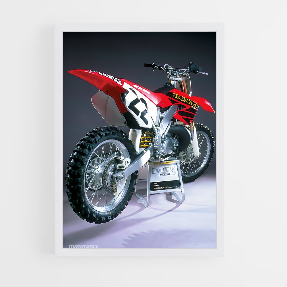 Poster Nitro Rouge – affiche Honda Moto (vue 3)