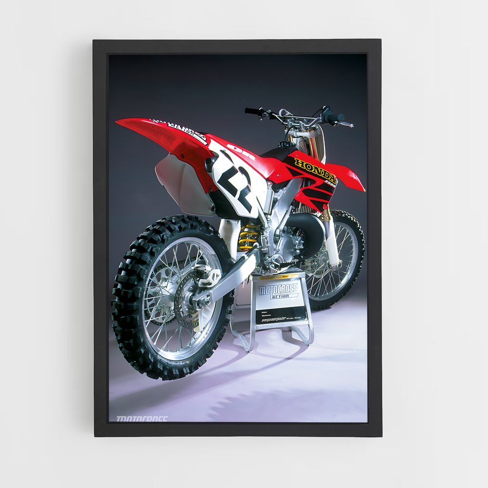 Poster Nitro Rouge – affiche Honda Moto (vue 2)
