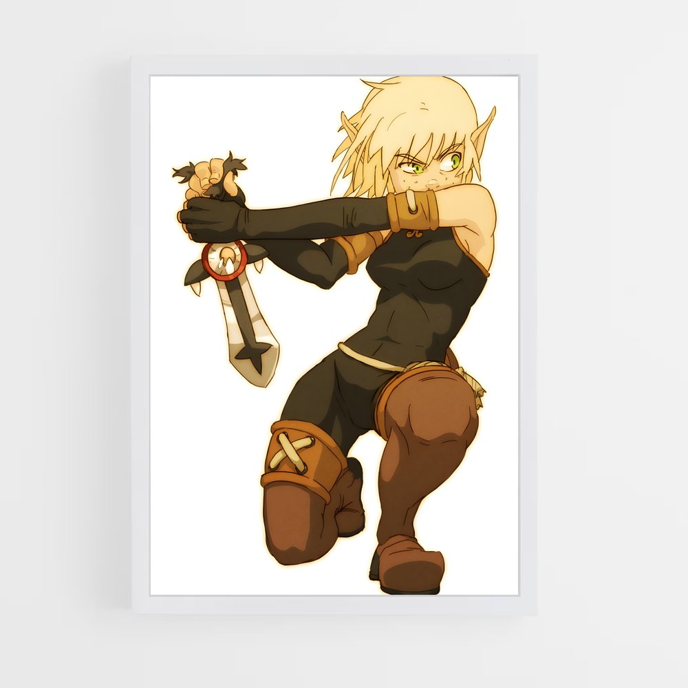 Poster L'Épée de la Guerrière – affiche Dofus & Wakfu (vue 3)