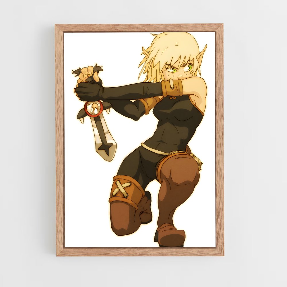 Poster L'Épée de la Guerrière – affiche Dofus & Wakfu (vue 4)