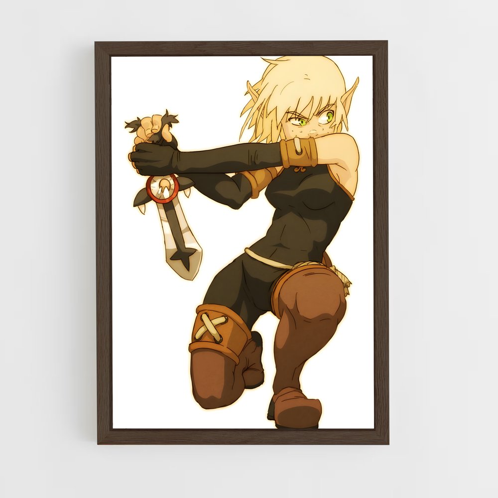 Poster L'Épée de la Guerrière – affiche Dofus & Wakfu (vue 5)
