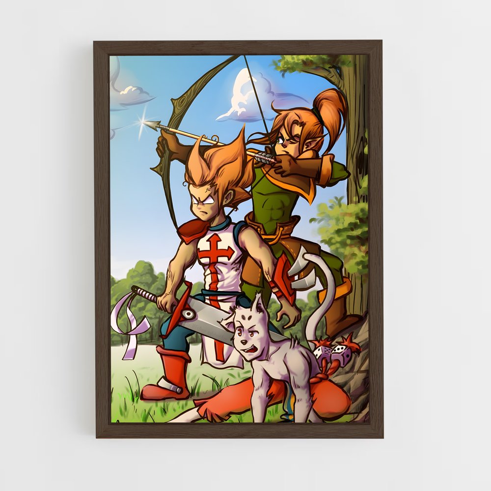 Poster La Légende de Zeo – affiche Dofus & Wakfu (vue 5)