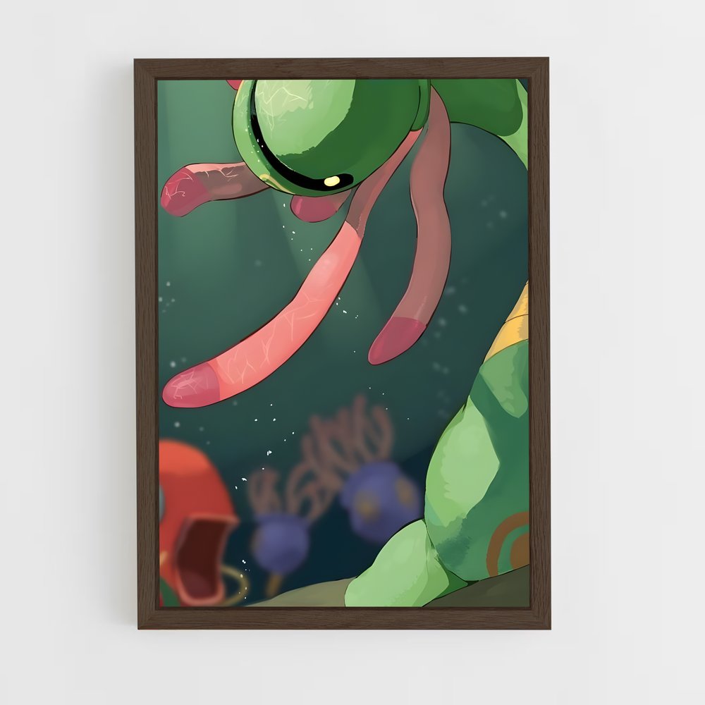 Poster Cradily Cartoon – affiche Pokemon (vue 5)