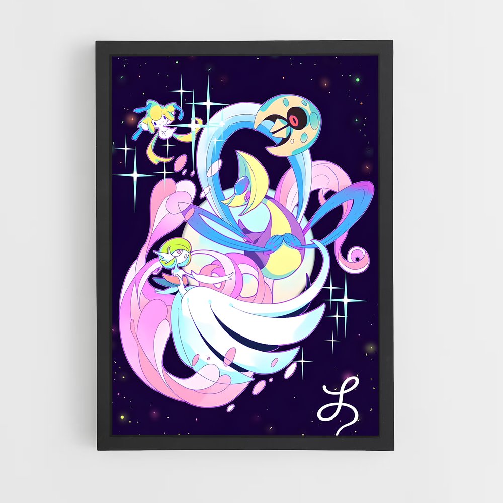 Poster Magie Équestre – affiche Pokemon (vue 2)