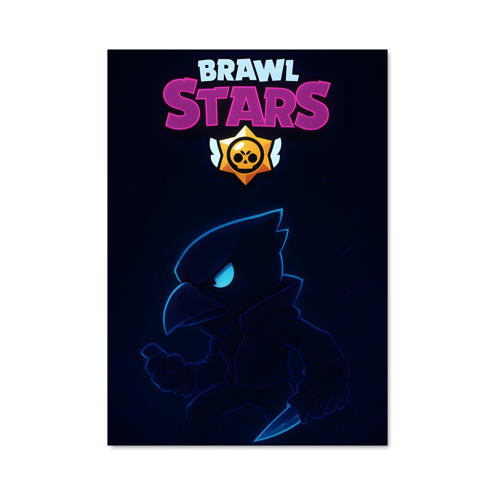Poster Étoile de Cartoon – affiche Brawl Star