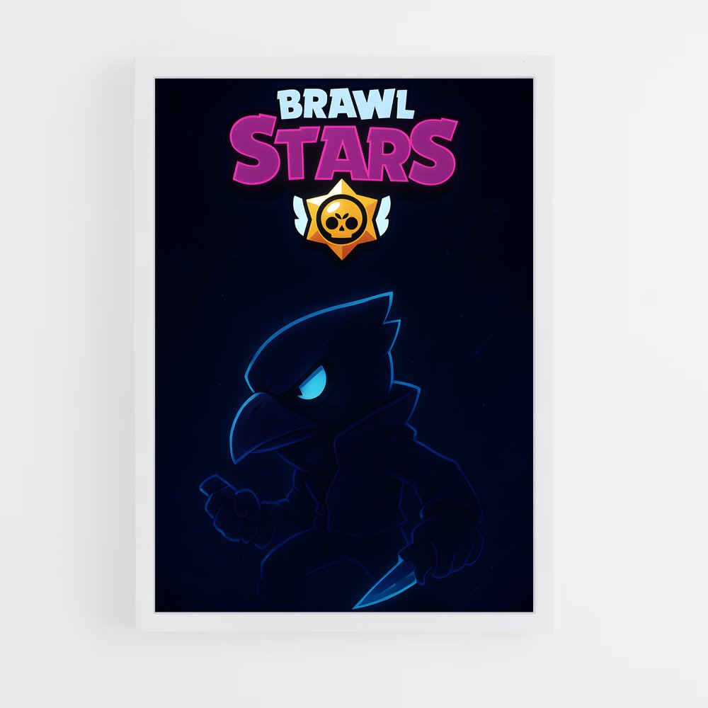 Poster Étoile de Cartoon – affiche Brawl Star (vue 3)