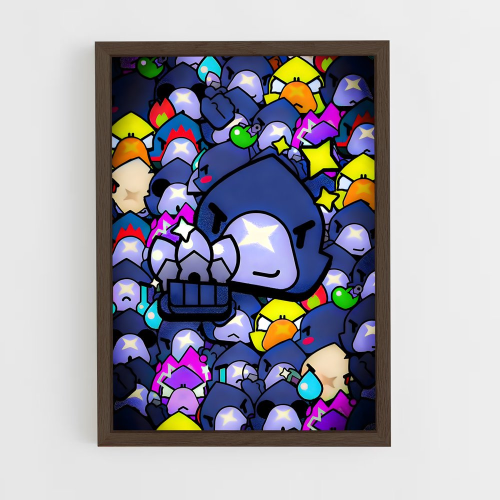Poster Squelettes Colorés – affiche Brawl Star (vue 5)