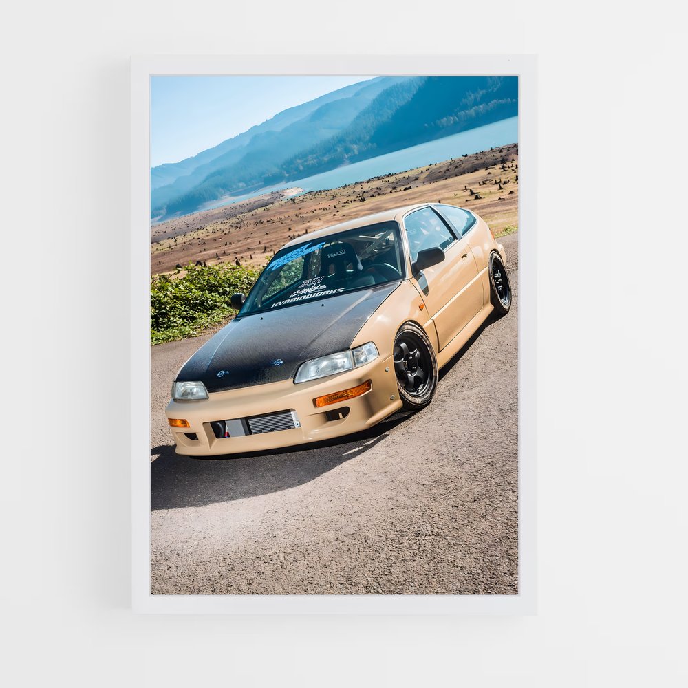 Poster Crx Route – affiche Honda (vue 3)