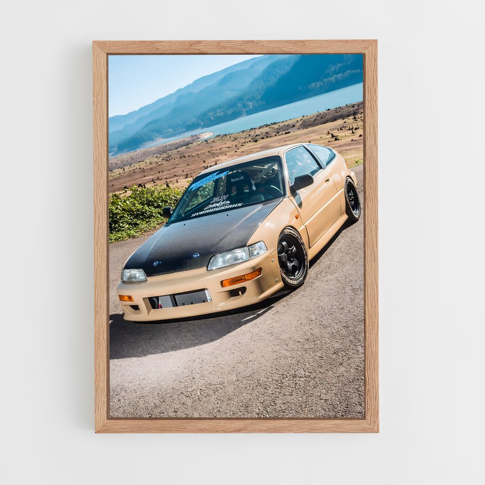 Poster Crx Route – affiche Honda (vue 4)
