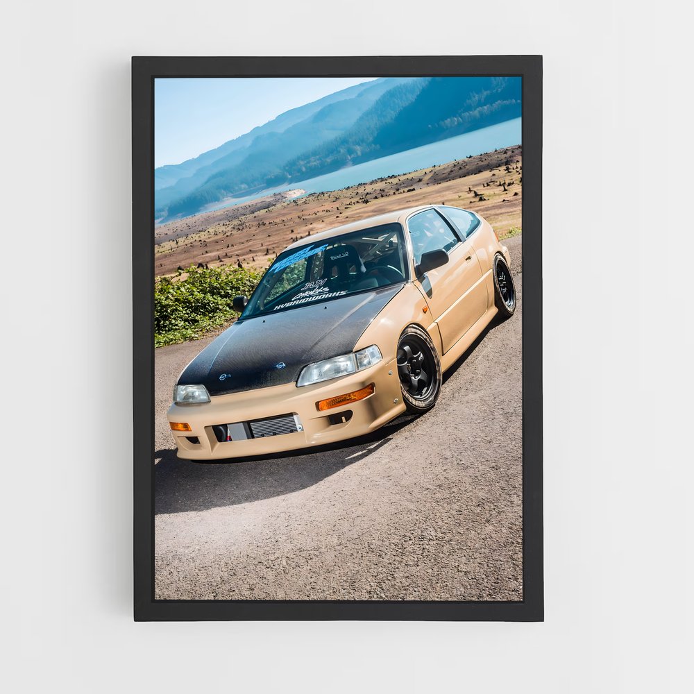 Poster Crx Route – affiche Honda (vue 2)