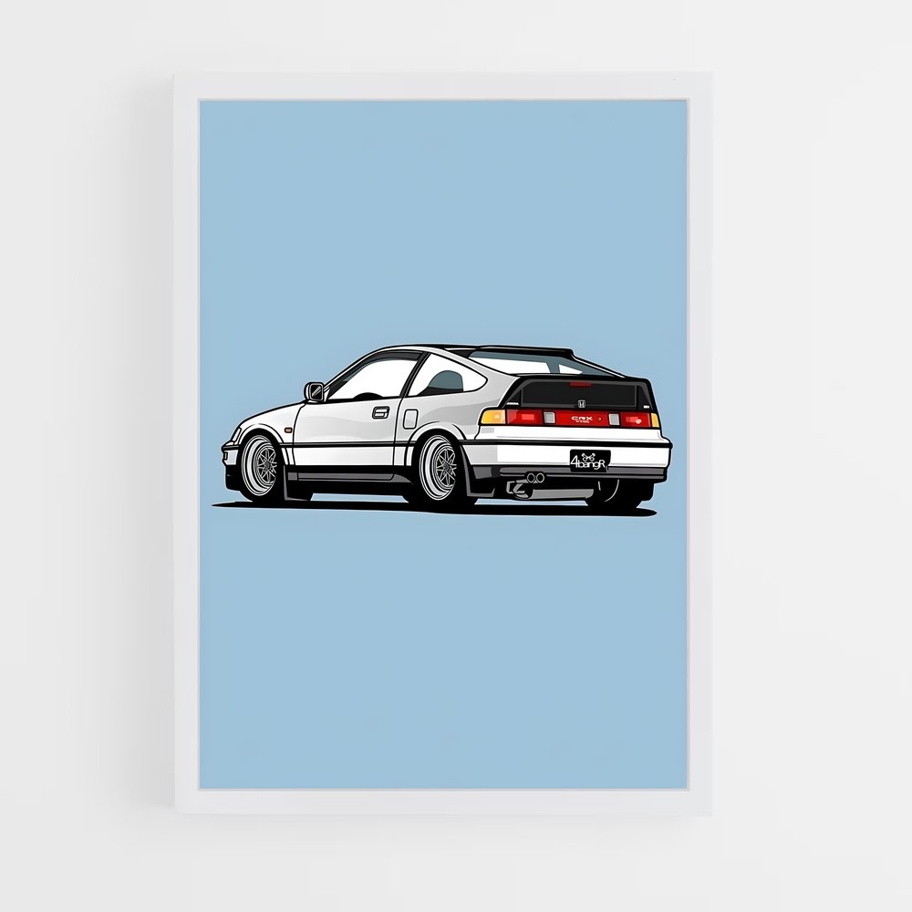 Poster White Dream – affiche Honda (vue 3)