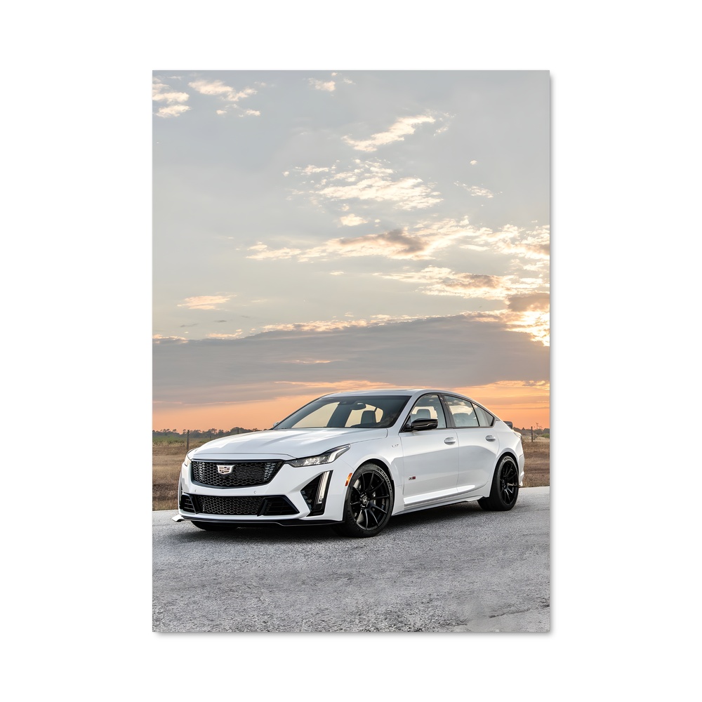 Poster Cadillac sur Route