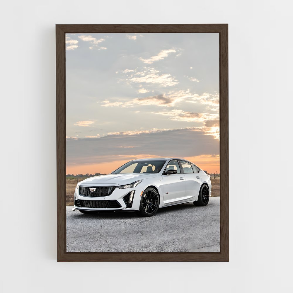 Poster Cadillac sur Route (vue 5)