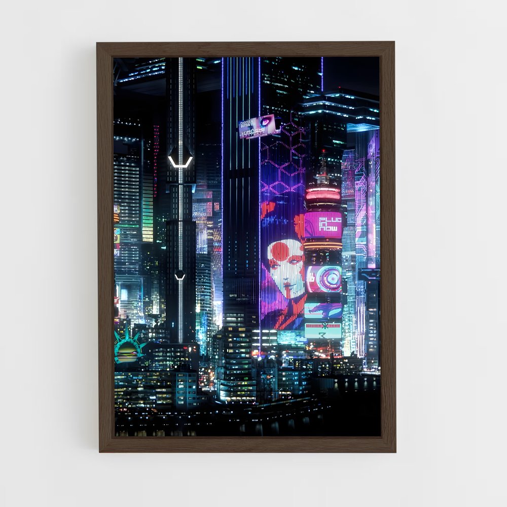 Poster Cyberpunk futuristes (vue 5)
