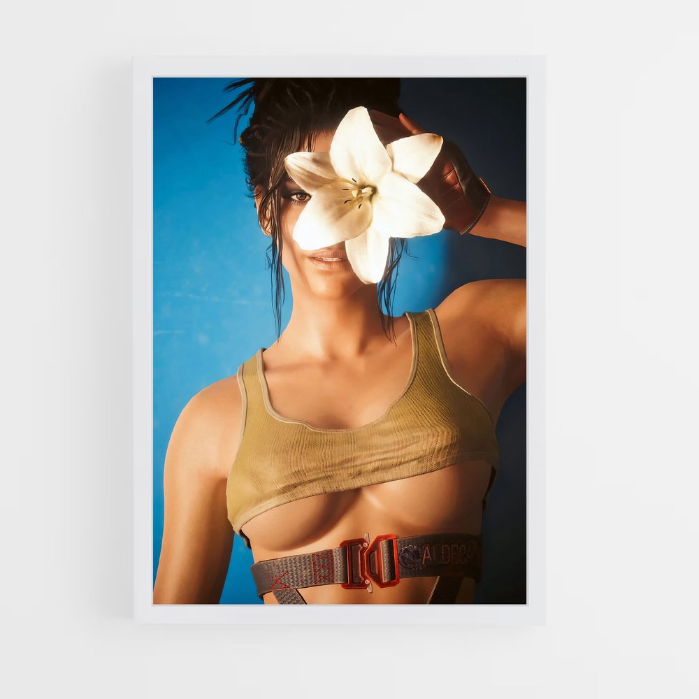Poster Cyberflora – affiche Cyberpunk (vue 3)