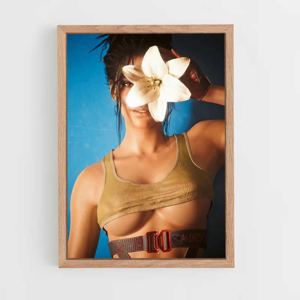 Poster Cyberflora – affiche Cyberpunk (vue 4)