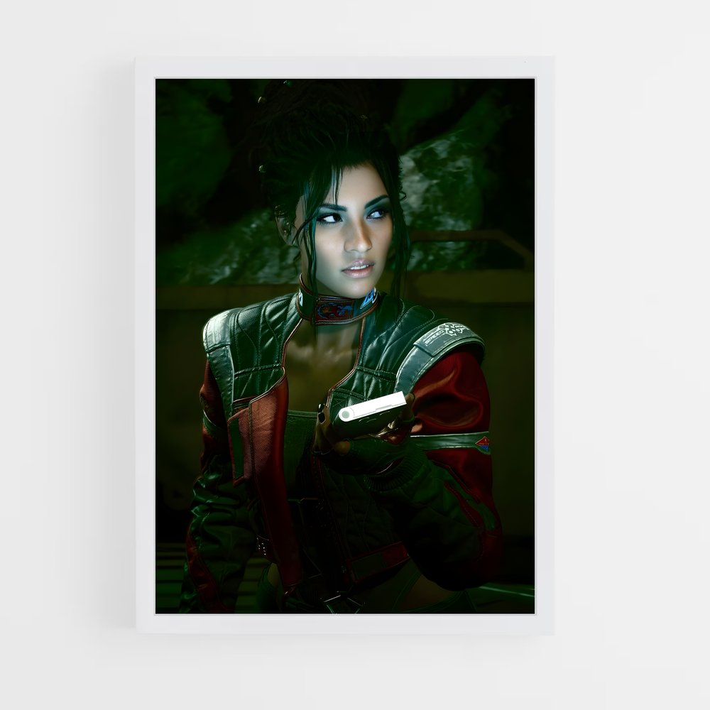 Poster Neo Femme – affiche Cyberpunk (vue 3)