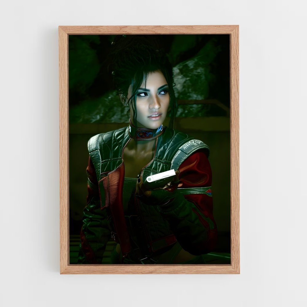 Poster Neo Femme – affiche Cyberpunk (vue 4)
