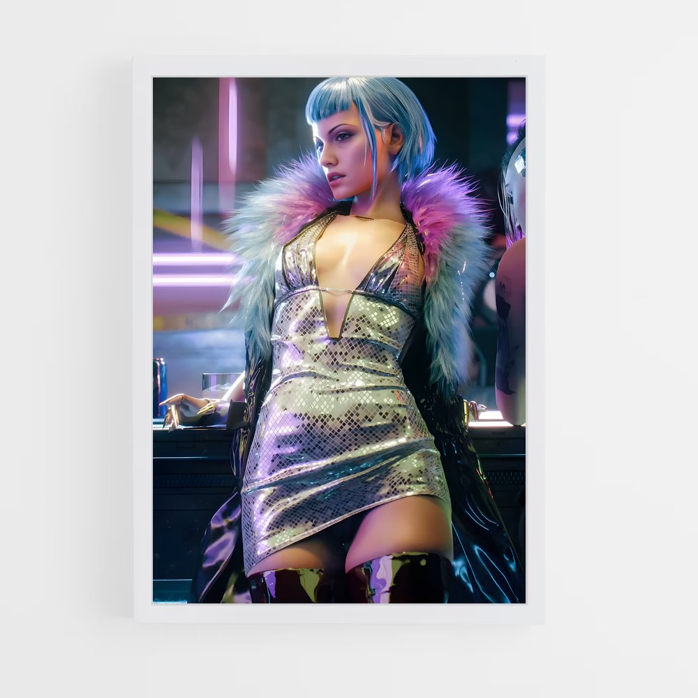Poster Cyberpunk Éclats (vue 3)