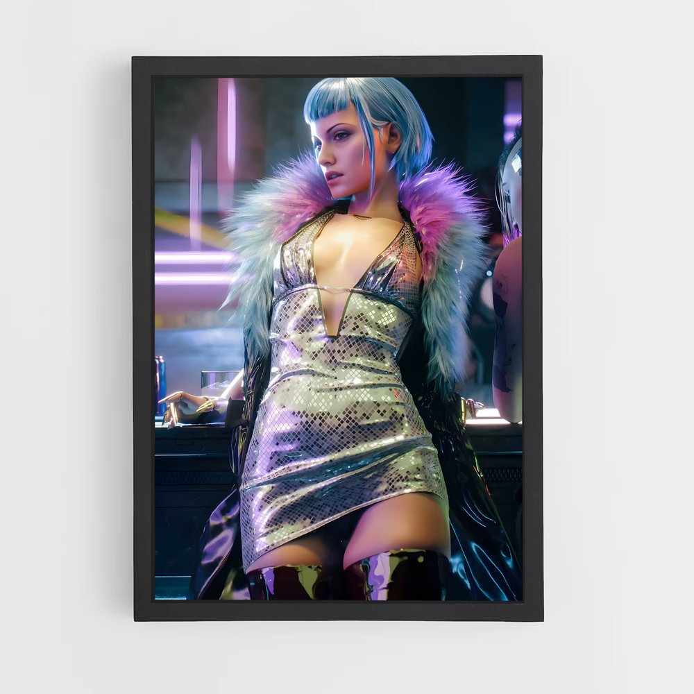 Poster Cyberpunk Éclats (vue 2)