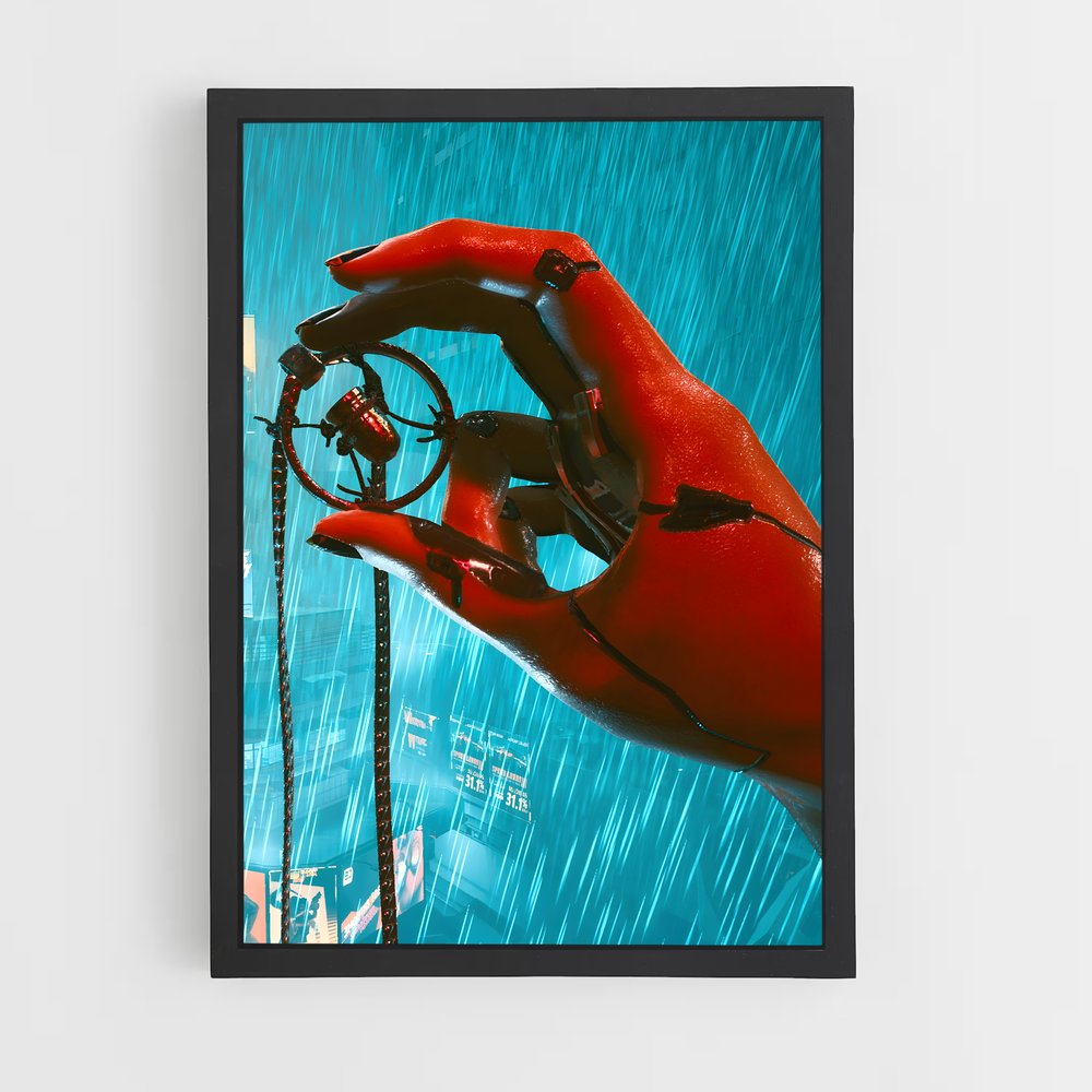 Poster Cybernetic Depths – affiche Cyberpunk (vue 2)