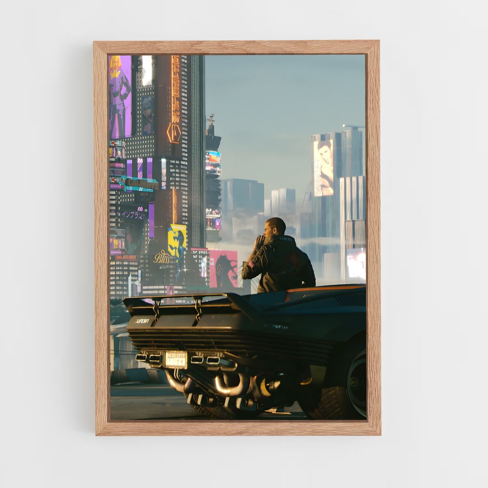 Poster Citadin Cybernétique – affiche Cyberpunk (vue 4)