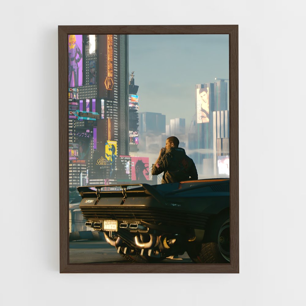 Poster Citadin Cybernétique – affiche Cyberpunk (vue 5)
