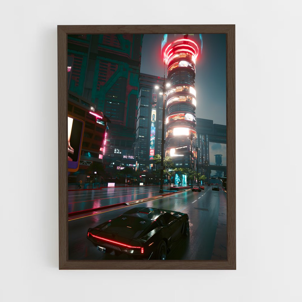 Poster Neon Drive – affiche Cyberpunk (vue 5)
