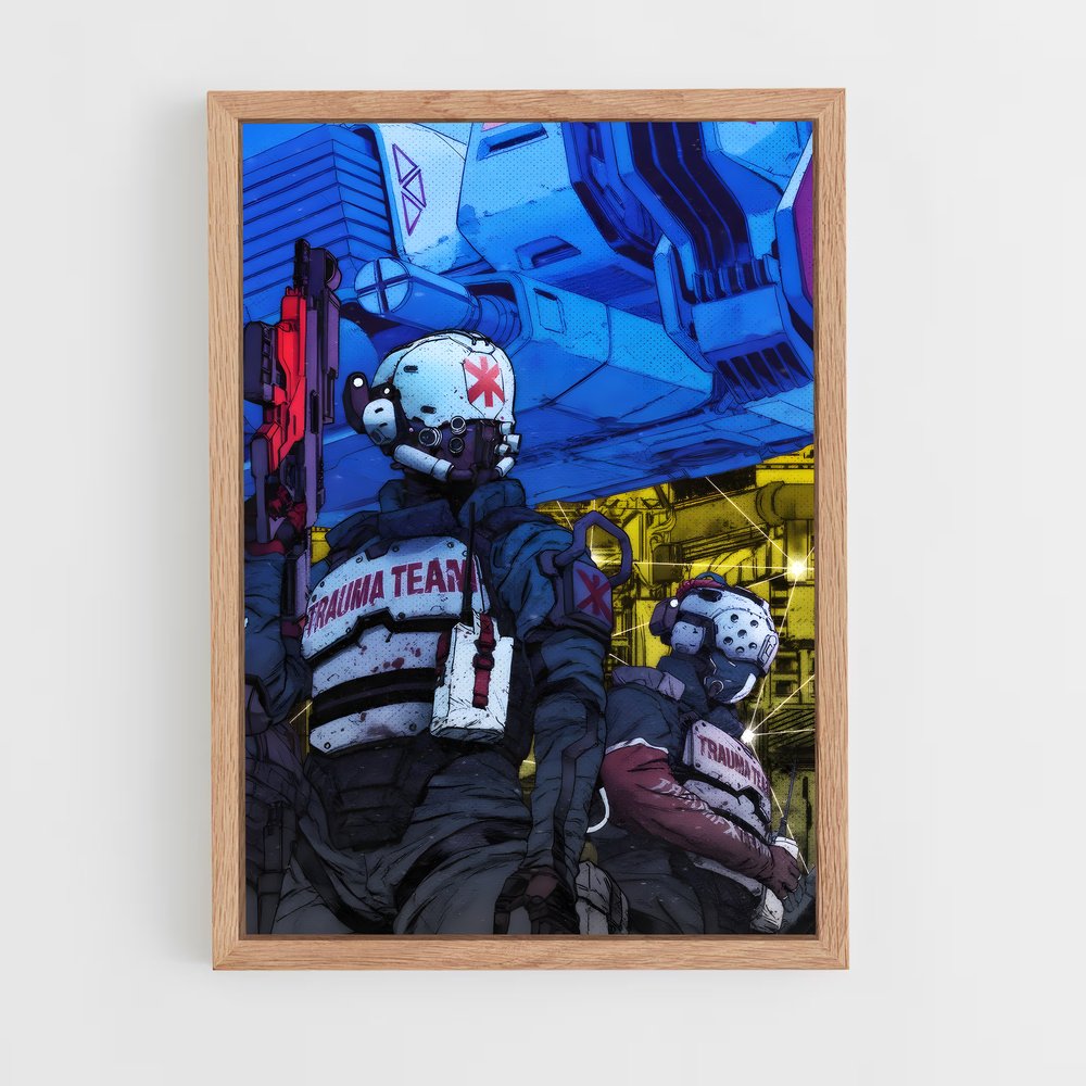 Poster Cybernetic Duel – affiche Cyberpunk (vue 4)