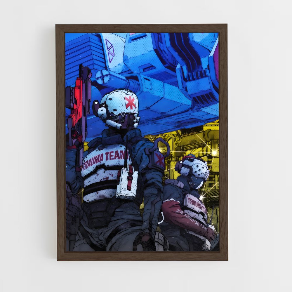 Poster Cybernetic Duel – affiche Cyberpunk (vue 5)