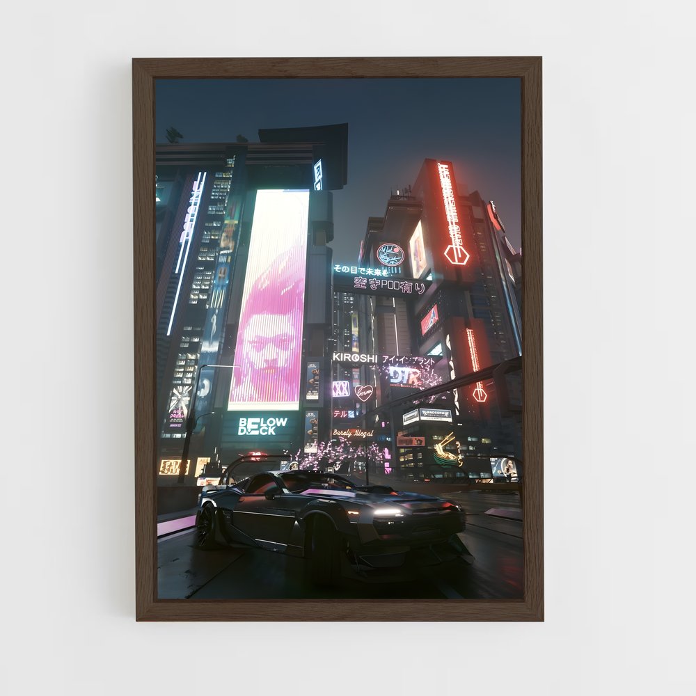 Poster Cyber City Dreamscape – affiche Cyberpunk (vue 5)