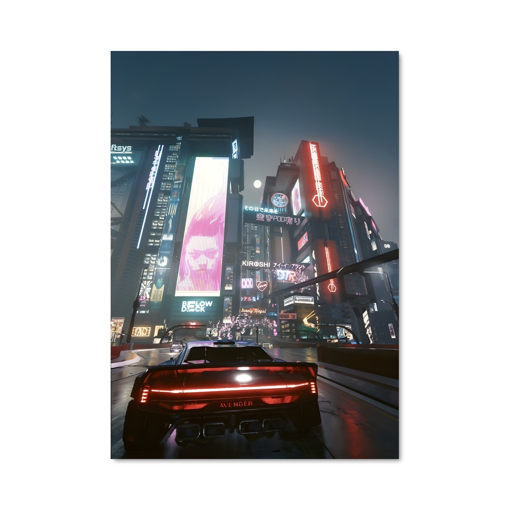 Poster Need for Speed: Cyberdrive – affiche Cyberpunk