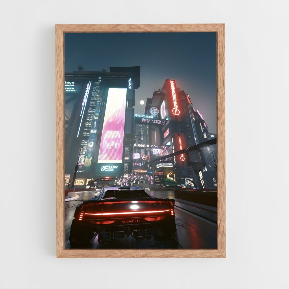 Poster Need for Speed: Cyberdrive – affiche Cyberpunk (vue 4)