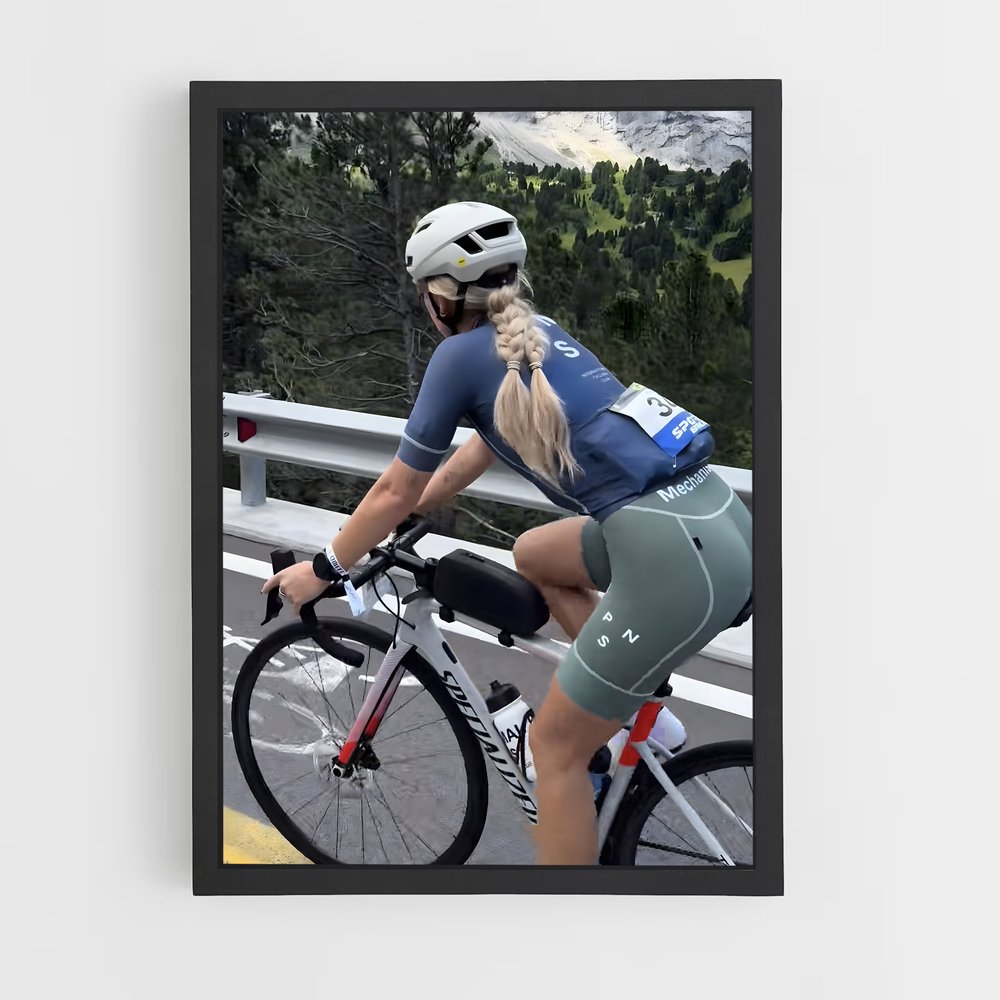 Poster Pédale et Liberté – affiche Cyclisme (vue 2)