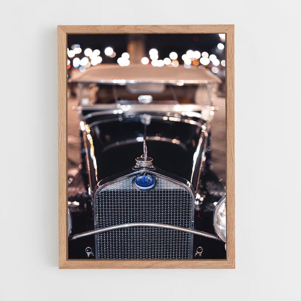 Poster Eclat Nocturne Automobile Ambiance moderne – affiche Delage (vue 4)