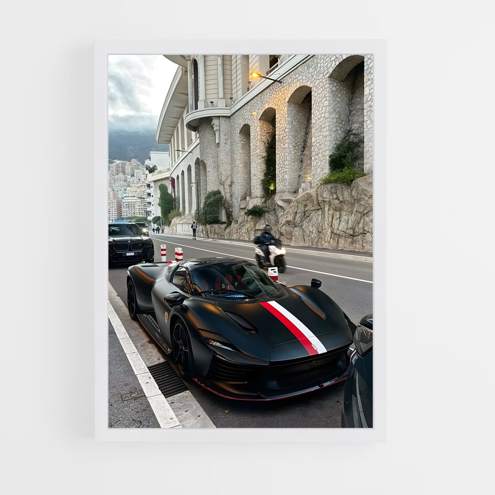 Poster Noir de Route – affiche Dallara (vue 3)