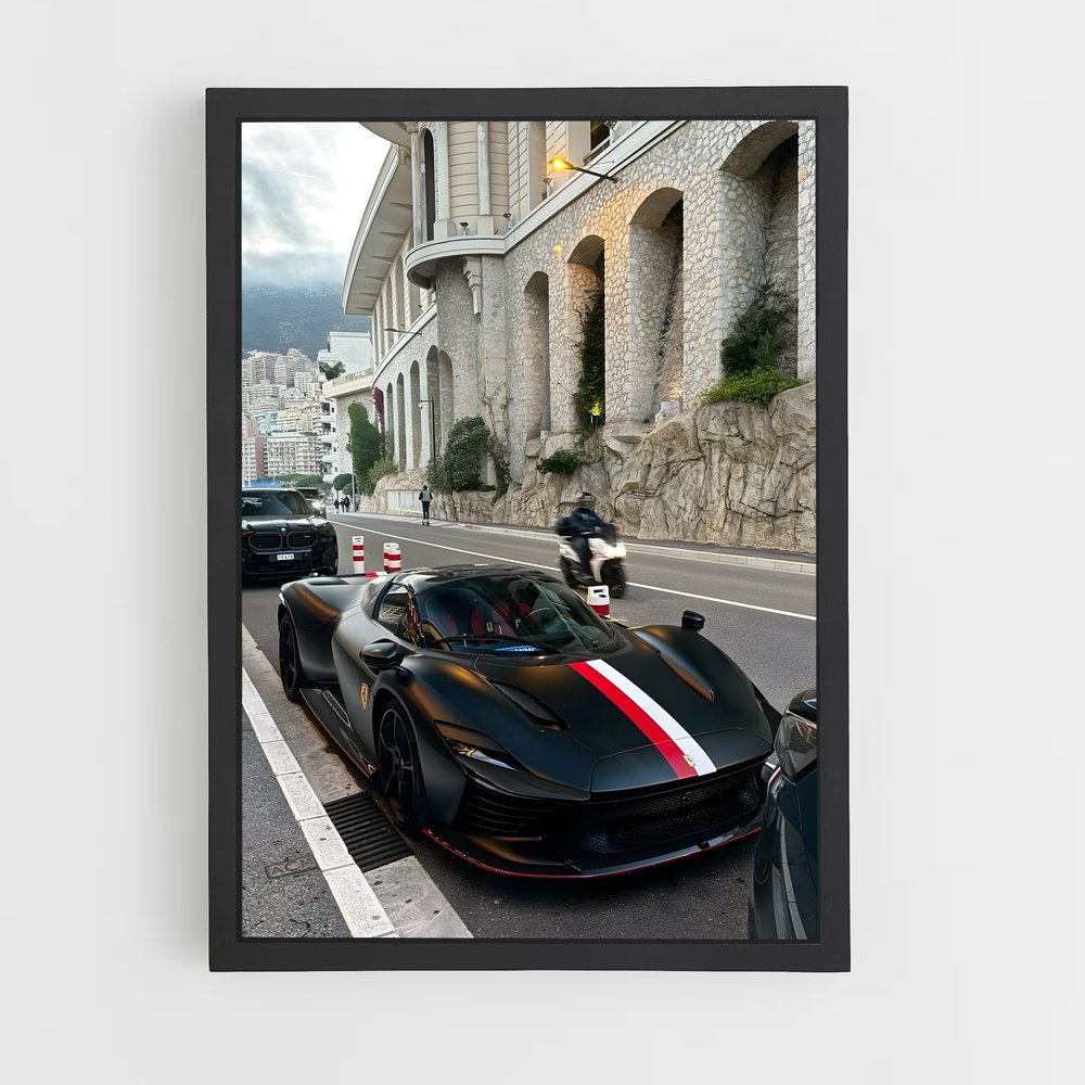 Poster Noir de Route – affiche Dallara (vue 2)
